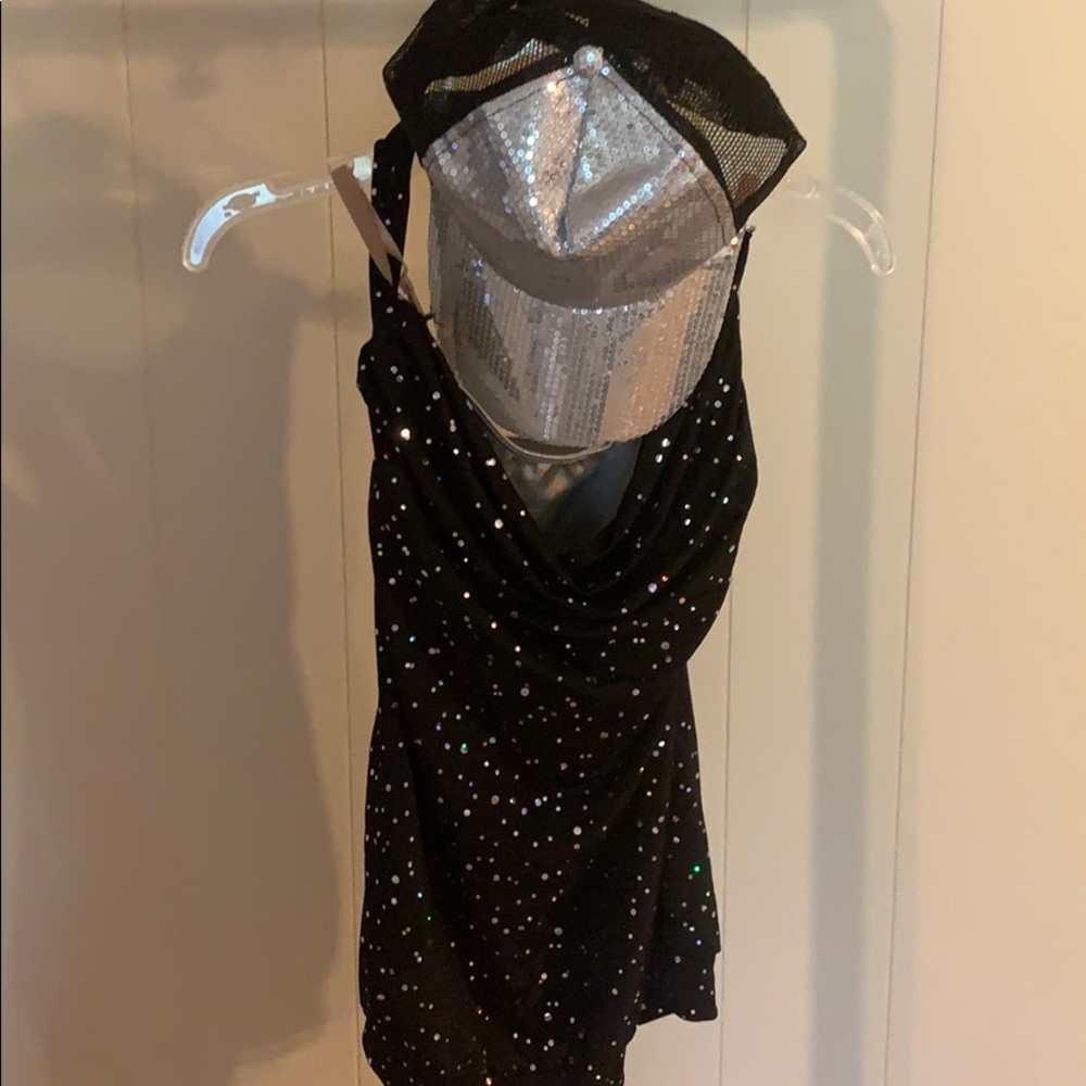 sequence tank top with matching hat!! - hiphop